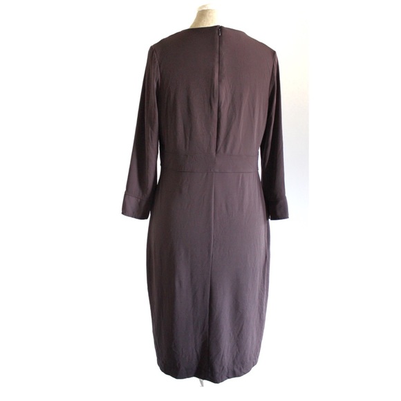 Liz Lange Maternity Brown Stretch Dress Small (sizes 6-8) - Picture 5 of 9